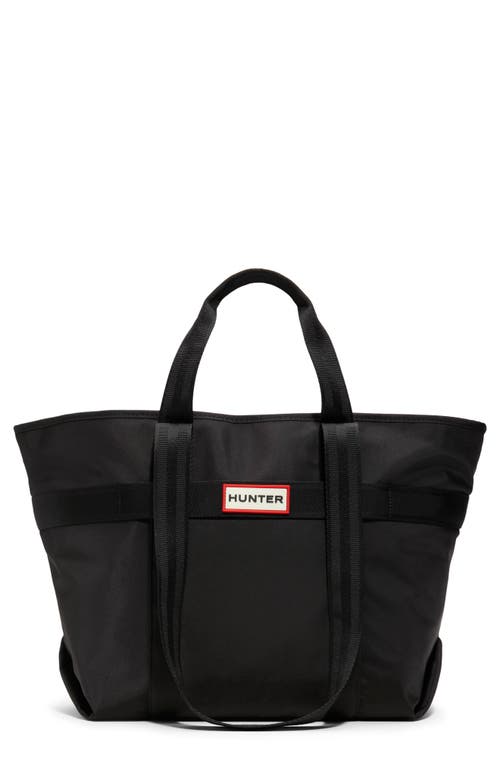 Hunter Laptop Pocket Tote Bag In Other Black