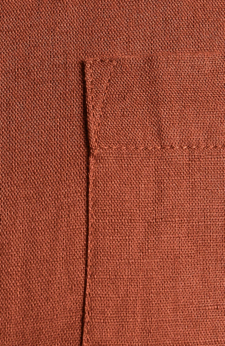 Johnny Bigg Fresno Short Sleeve Linen Blend Button-Down Shirt, Alternate, color, 