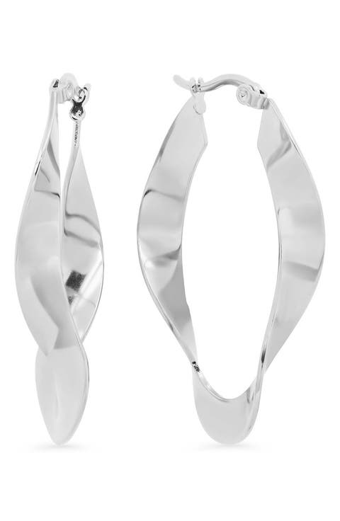 Wavy Hoop Earrings