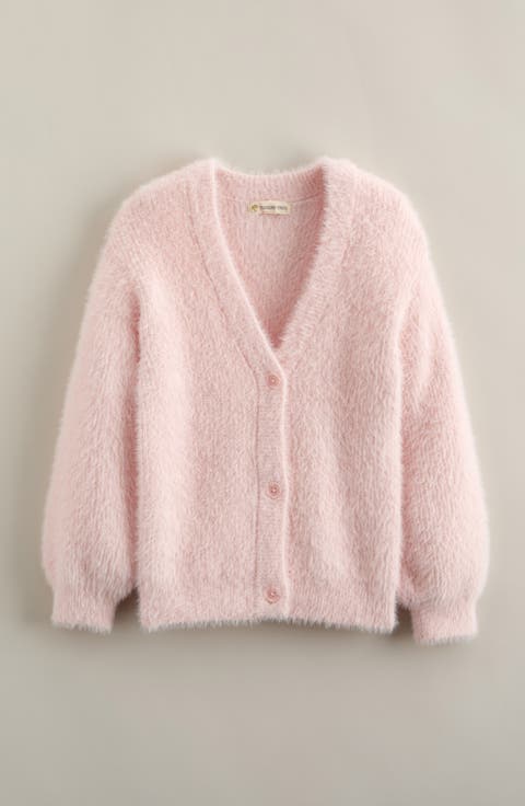 Kids' Eyelash Chenille Cardigan (Toddler, Little Kid & Big Kid)