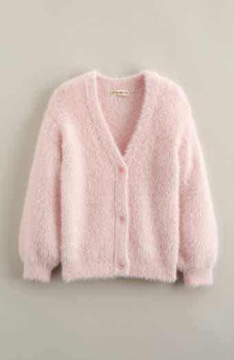 Kids' Eyelash Chenille Cardigan