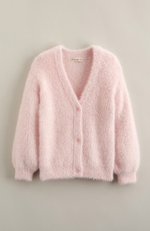 Tucker + Tate Kids' Eyelash Chenille Cardigan In Pink