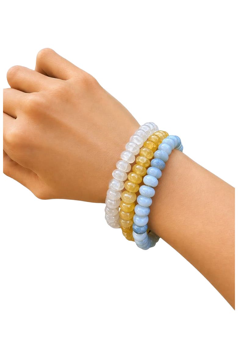 Sun and Sky Bracelet Stack, Main, color, Blue