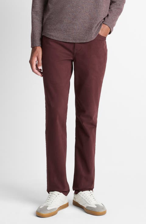 Dylan Slim Fit Peached Stretch Cotton Pants