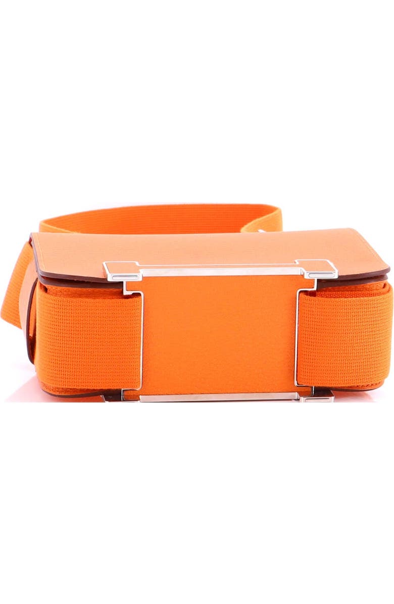 Pre-Owned Hermes Geta Bag Chevre Mysore, Alternate, color, Orange Minium