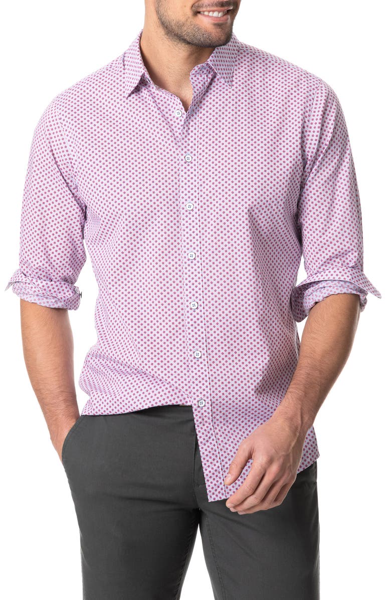 Rodd & Gunn Green Bay Floral Button-Up Shirt, Main, color, 