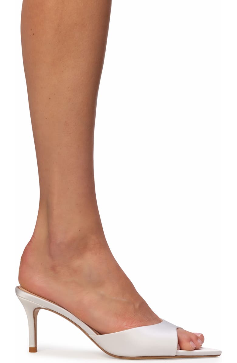Anne Barge Serenity Satin Mule, Alternate, color, White Satin