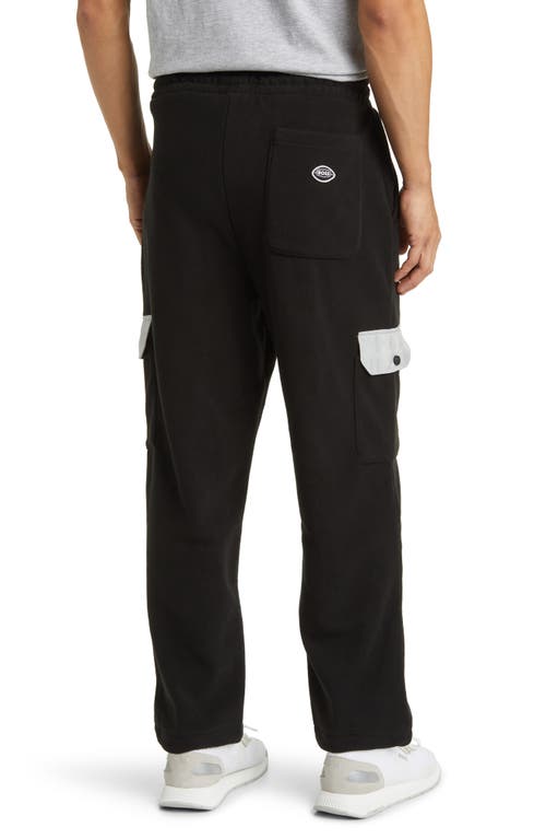 Hugo Boss Boss X Nfl Fleece Cargo Track Pants In Las Vegas Raiders Black