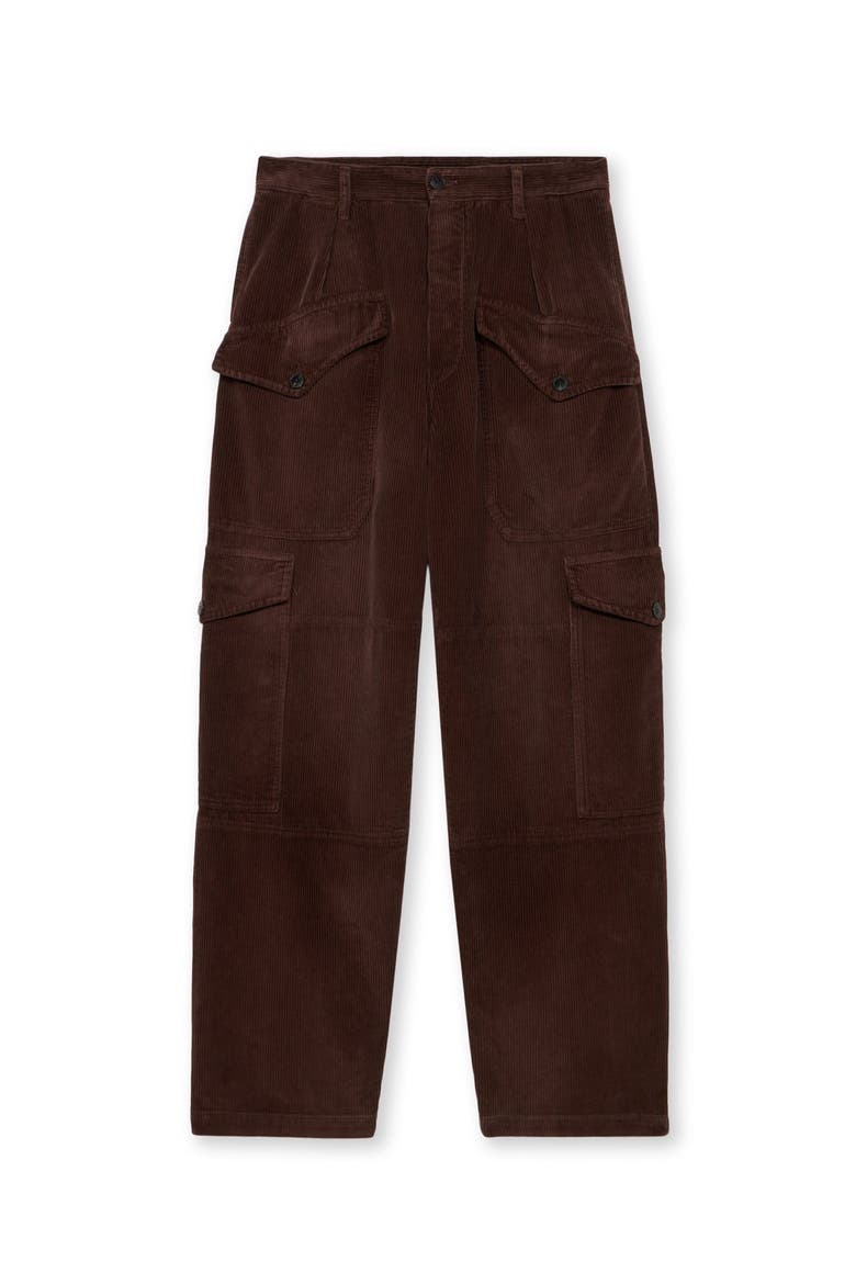 Vintage Corduroy Trousers, Main, color, Brown