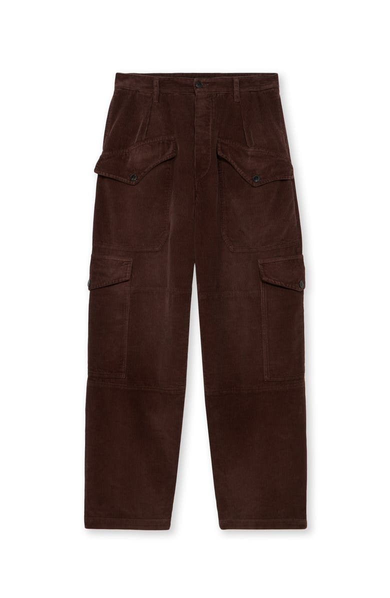 Fortela Vintage Corduroy Trousers, Main, color, Brown