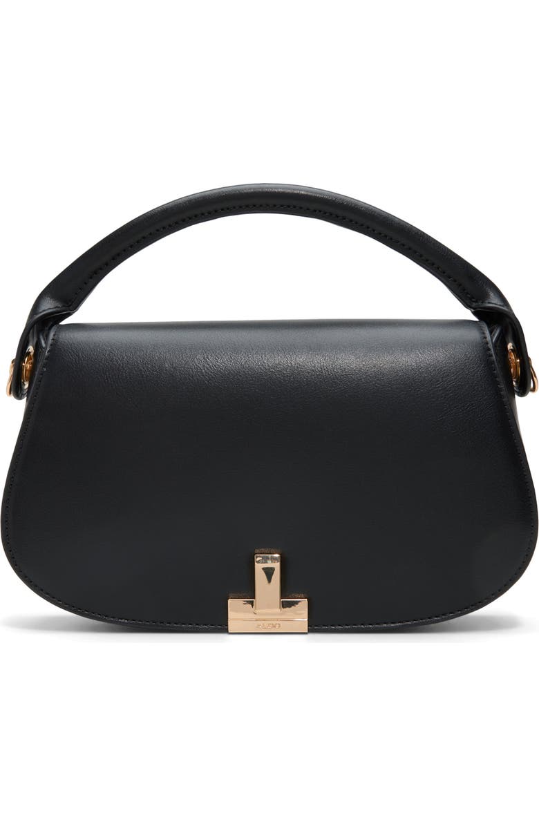 ALDO Willamae Faux Leather Top Handle Bag, Main, color, Black