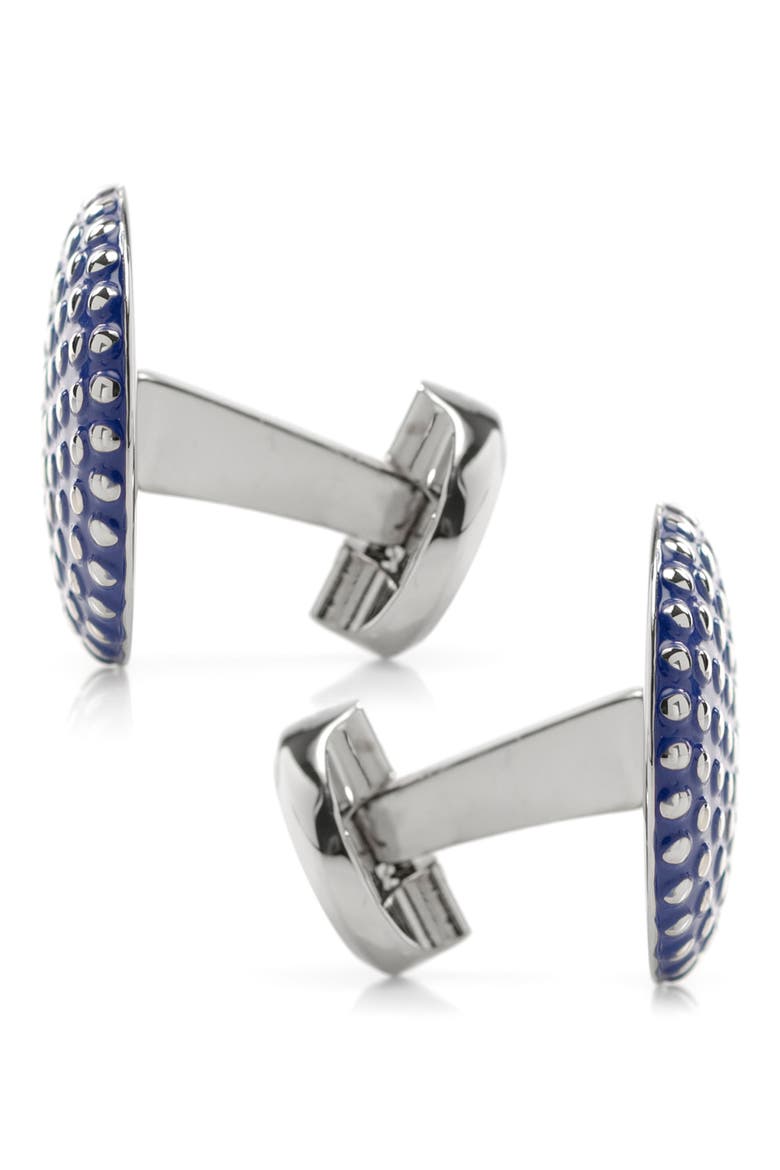 Dot Cuff Links, Alternate, color, NAVY
