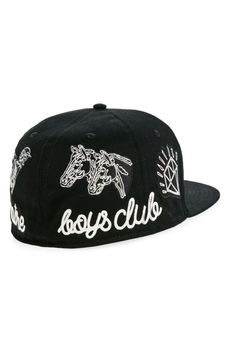 Billionaire Boys Club Stampede Fitted Baseball Cap, Alternate, color, Black