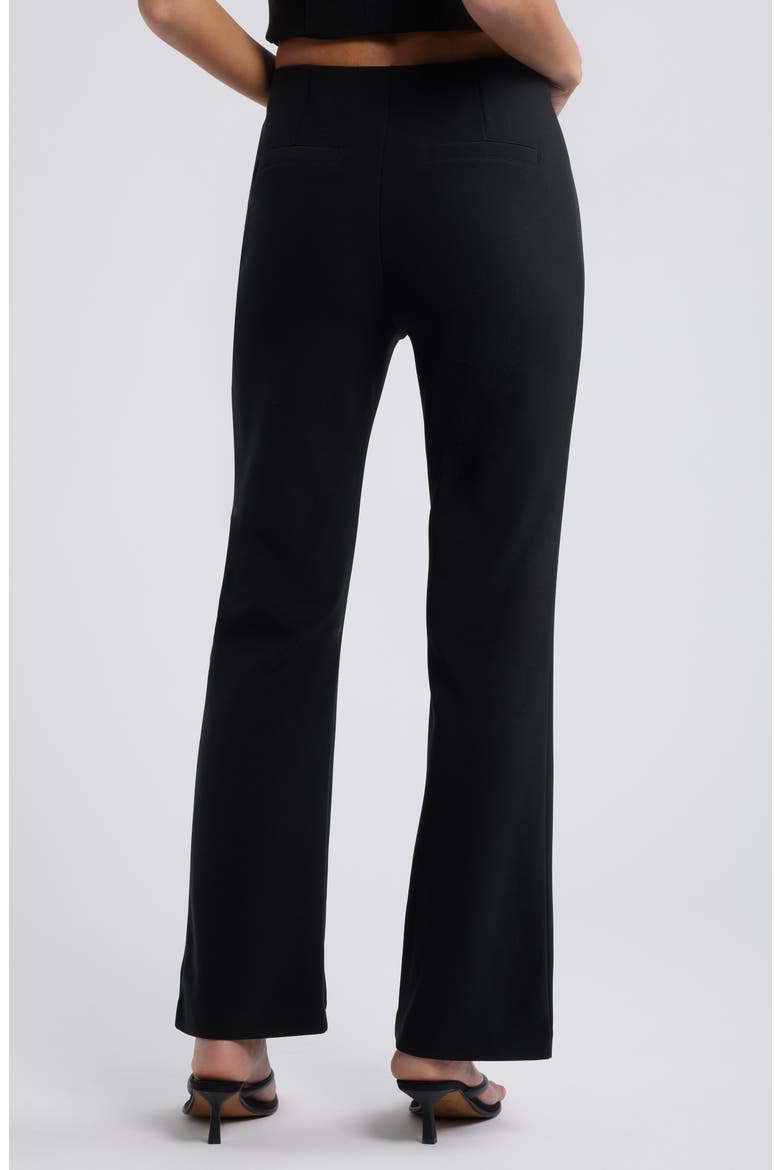 Ponte Flare Pants, Alternate, color, BLACK