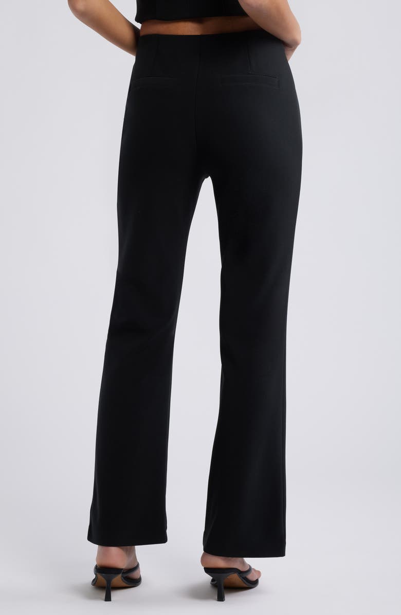 Open Edit Ponte Flare Pants, Alternate, color, Black