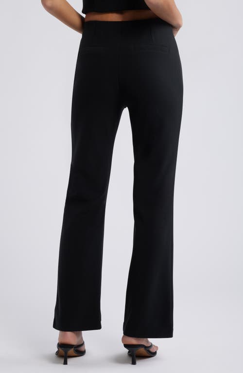 Open Edit Ponte Flare Pants In Black