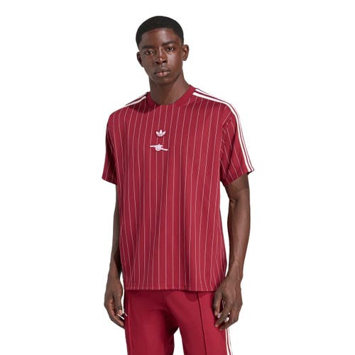 Adidas Originals Adidas Arsenal Terrace Icon Jersey 'collegiate Burgundy' In Red