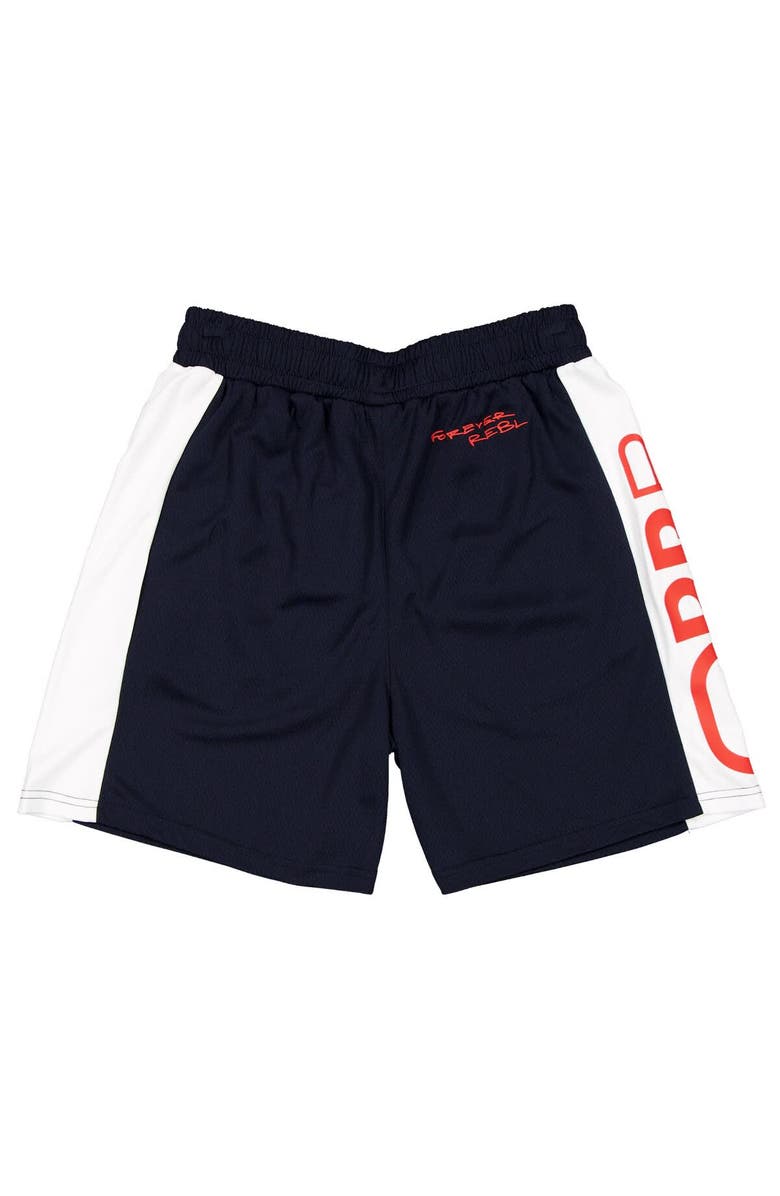 New Era Men's New Era  Navy Red Bull Racing Graphic Mesh Shorts, Alternate, color, 