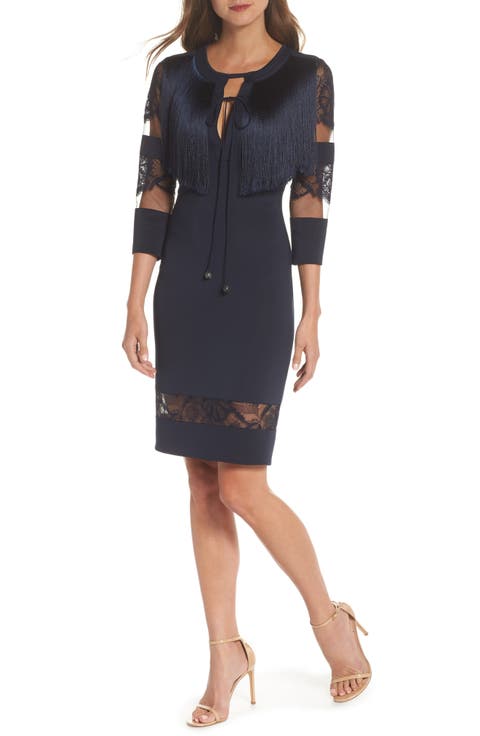 Fringe Sheath Dress