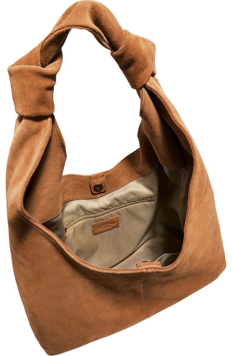AMERICAN LEATHER CO. Gables Suede Hobo Bag, Alternate, color, Nutmeg Suede