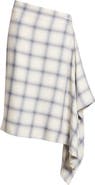 Coperni Check Zero Waste Asymmetric Skirt