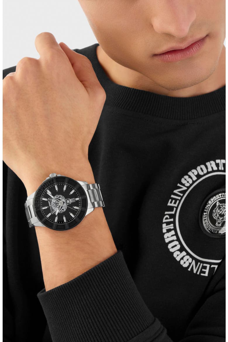 City Rush Bracelet Watch, Alternate, color, STAINLESS STEEL