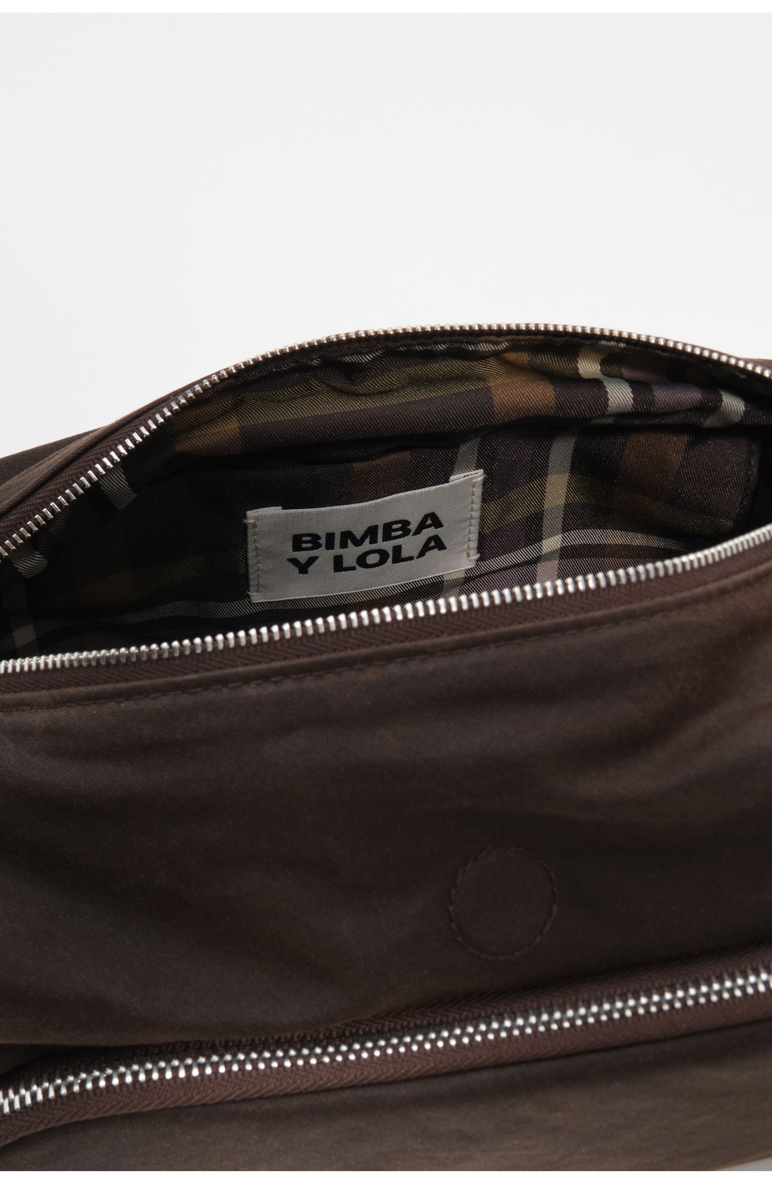 Large Coated Pocket Flap Bag, Alternate, color, DARK BROWN