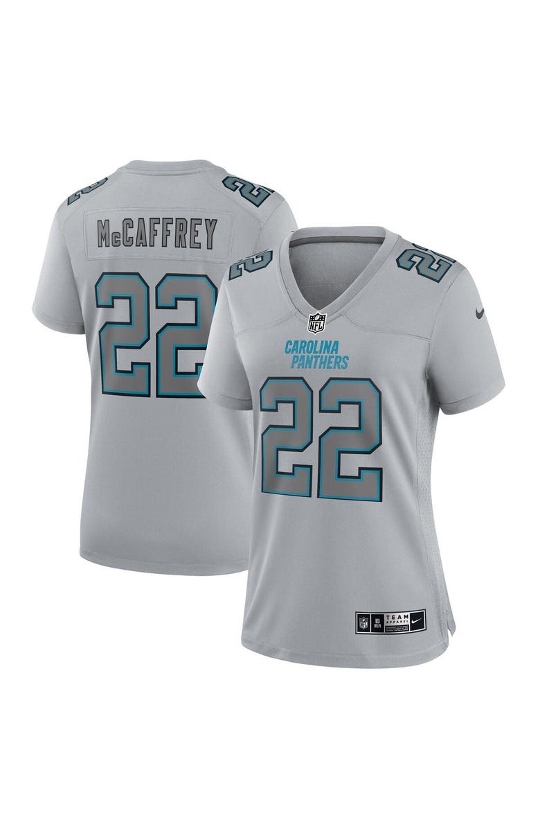 Nike Women's Nike Christian McCaffrey Gray Carolina Panthers Atmosphere Fashion Game Jersey, Main, color, 