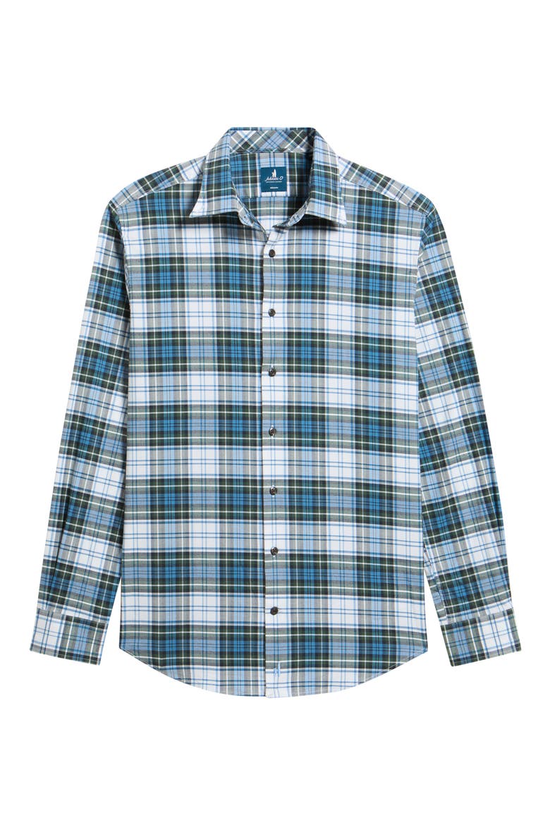 Chimney Rock Tartan Button Down Shirt, Alternate, color, SAILOR