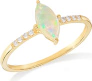 YS GEMS Marquis Gemstone Ring