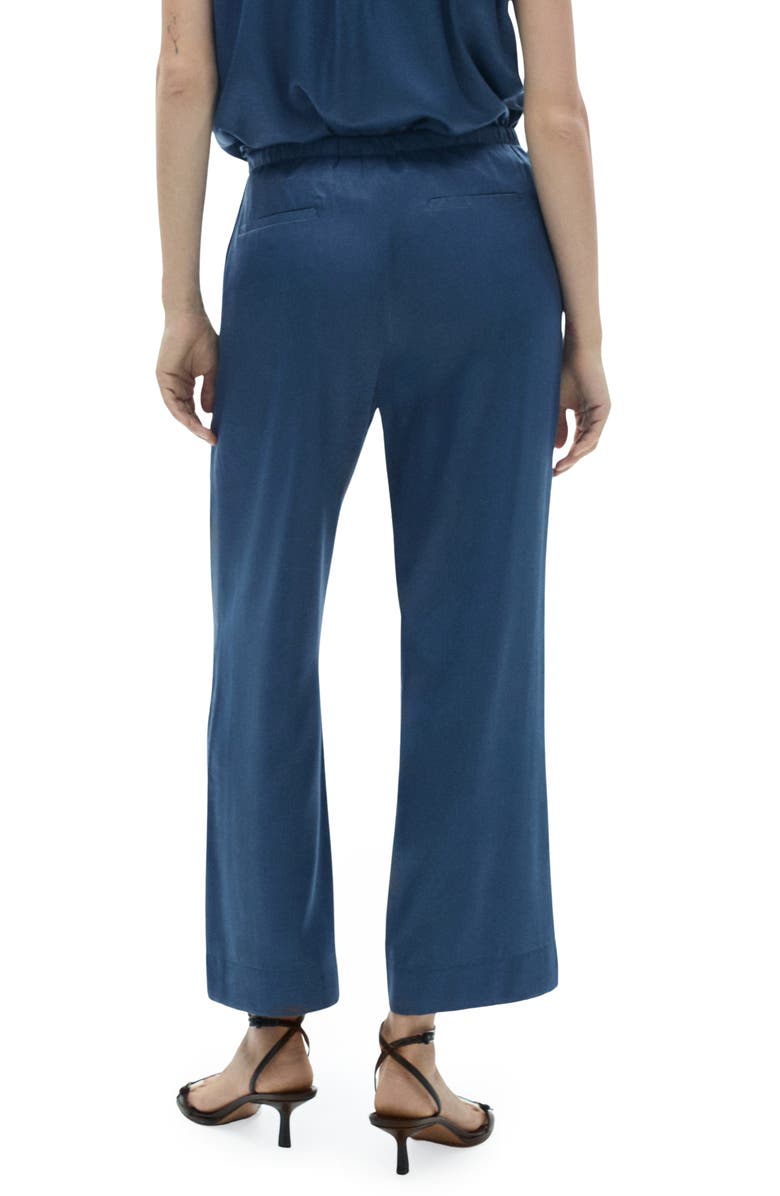 MANGO Crop Satin Pants, Alternate, color,