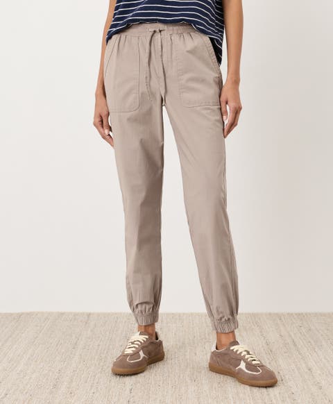 Organic Cotton Stretch Poplin Jogger