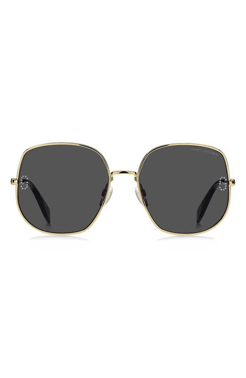 59mm Square Sunglasses