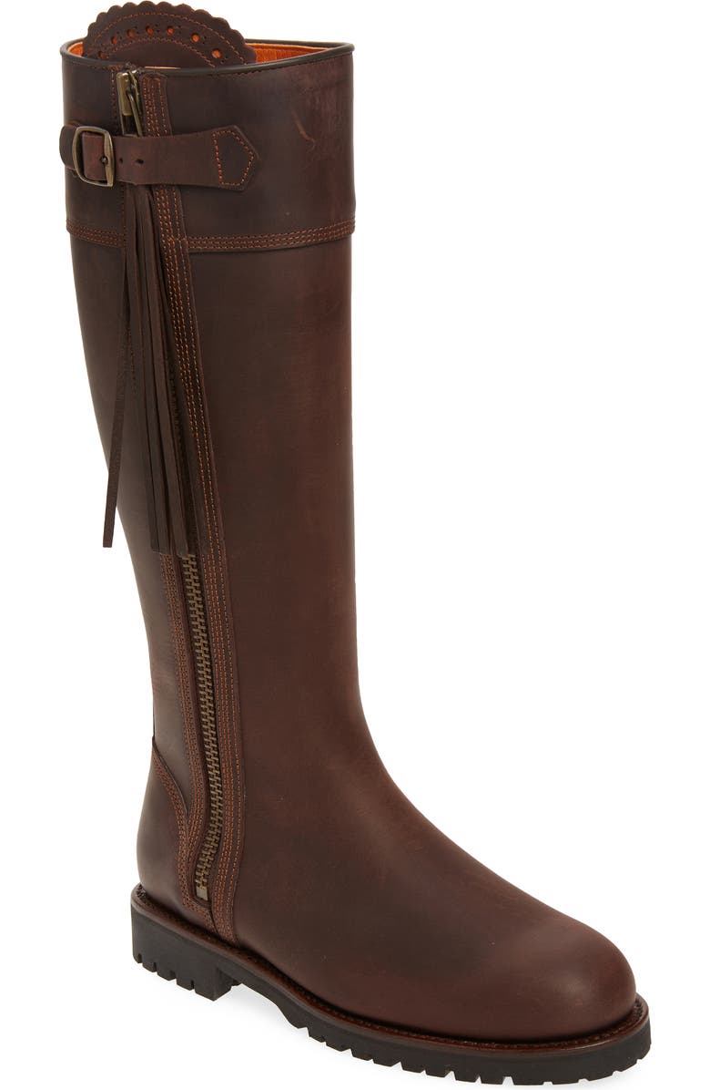 Penelope Chilvers Standard Tassel Knee High Boot, Main, color, Conker