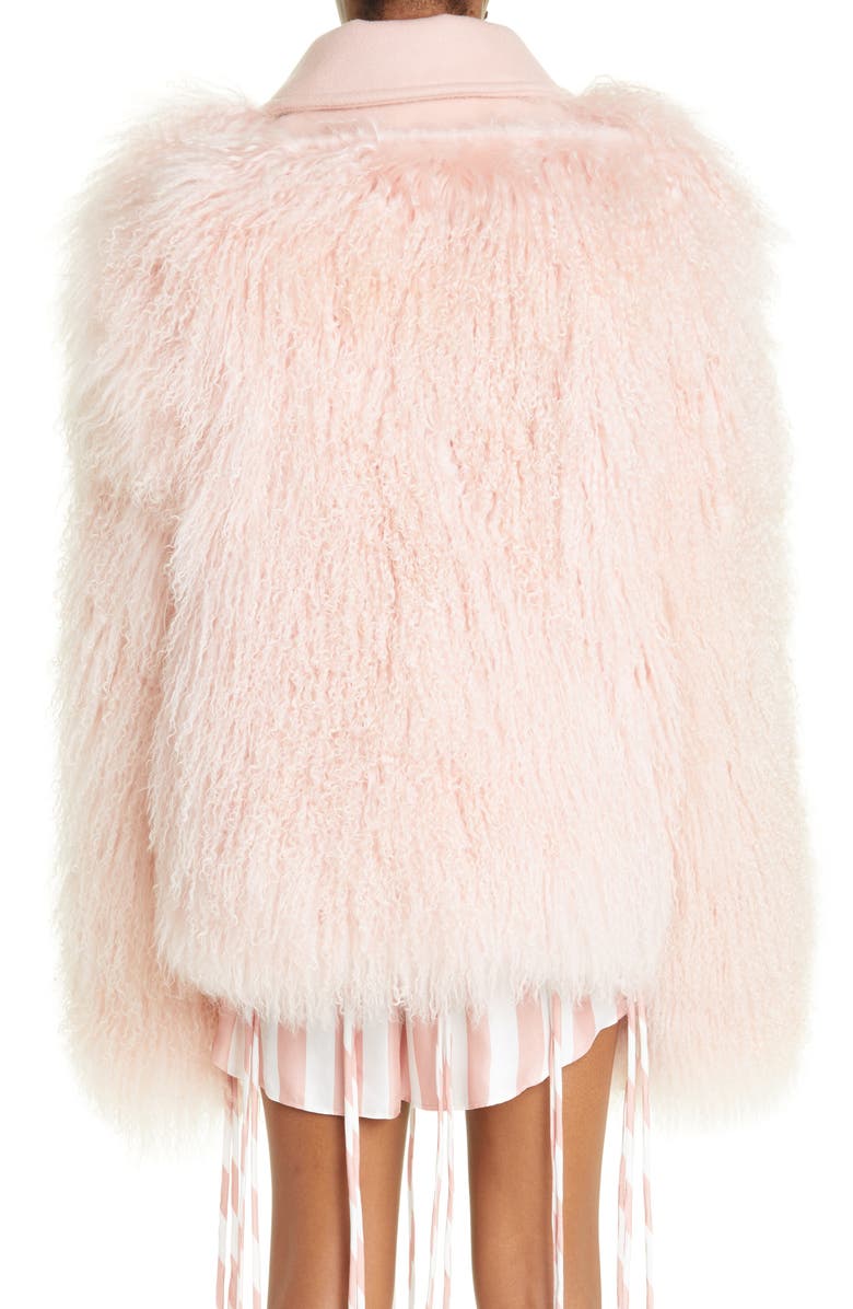 MONSE Genuine Mongolian Shearling Jacket, Alternate, color,