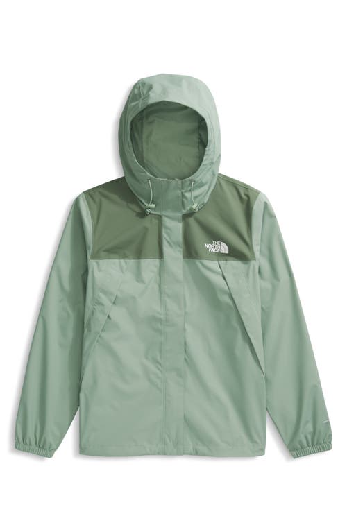 The North Face Antora Waterproof Hooded Rain Jacket In Green
