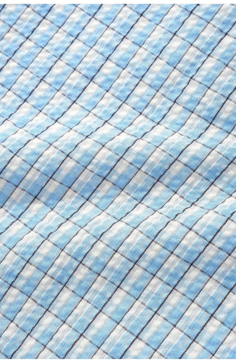 Butter Goods Equipment Plaid Short Sleeve Button-Up Shirt, Alternate, color, Blue