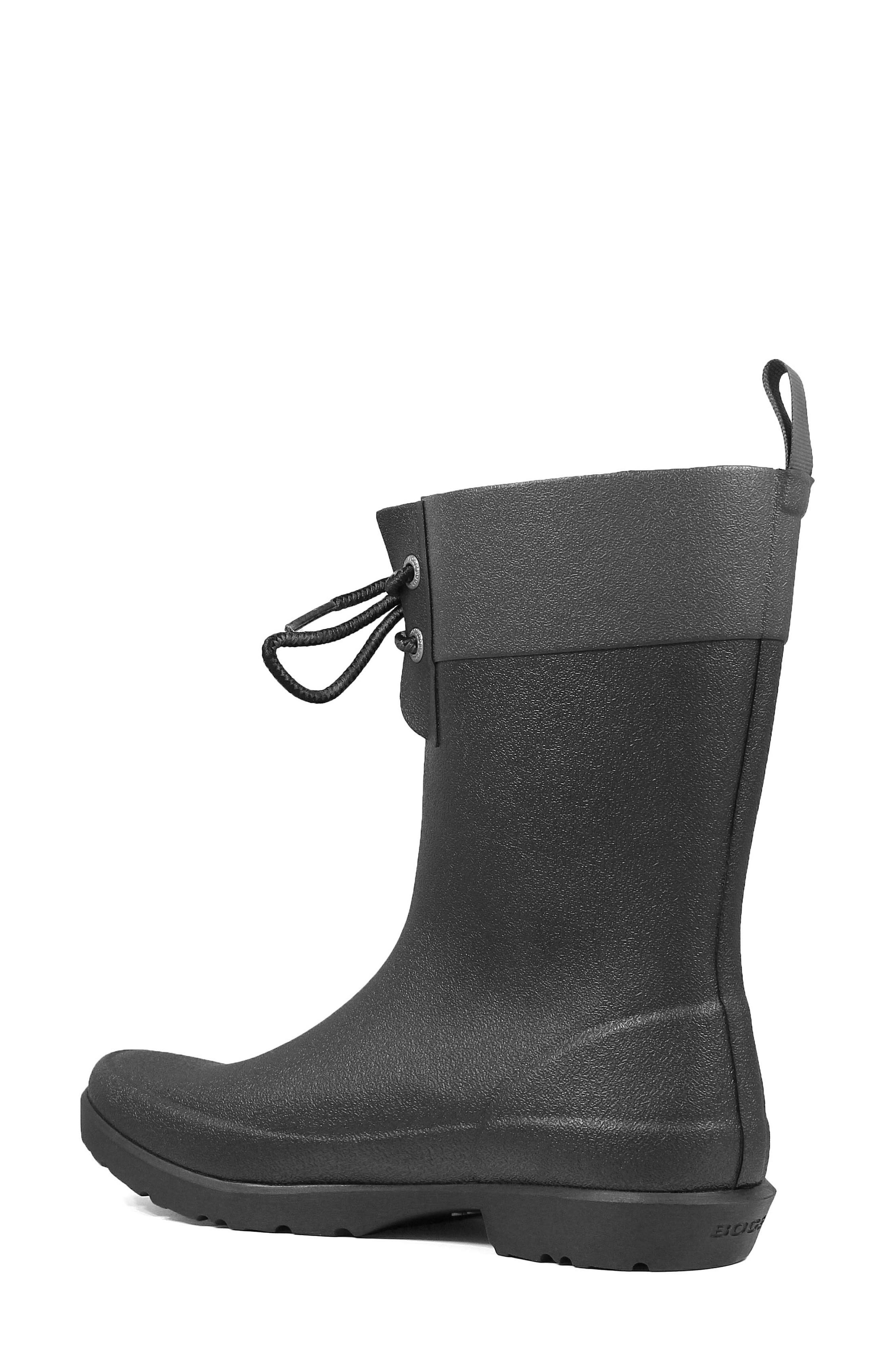Bogs Floral Lace-Up Waterproof Rain Boot, Alternate, color, 
