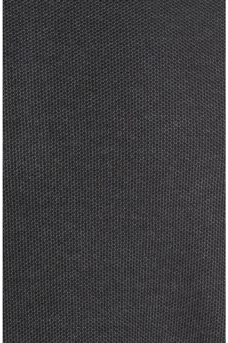 'Make Mine a Double' Reversible Quarter Zip Sweater, Alternate, color, COAL