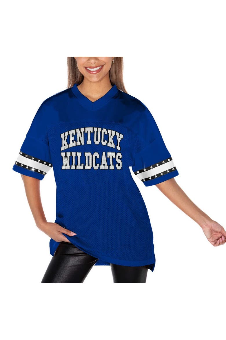 Women's Gameday Couture Royal Kentucky Wildcats Until Kickoff Rhinestone Fashion T-Shirt, Alternate, color, Royal