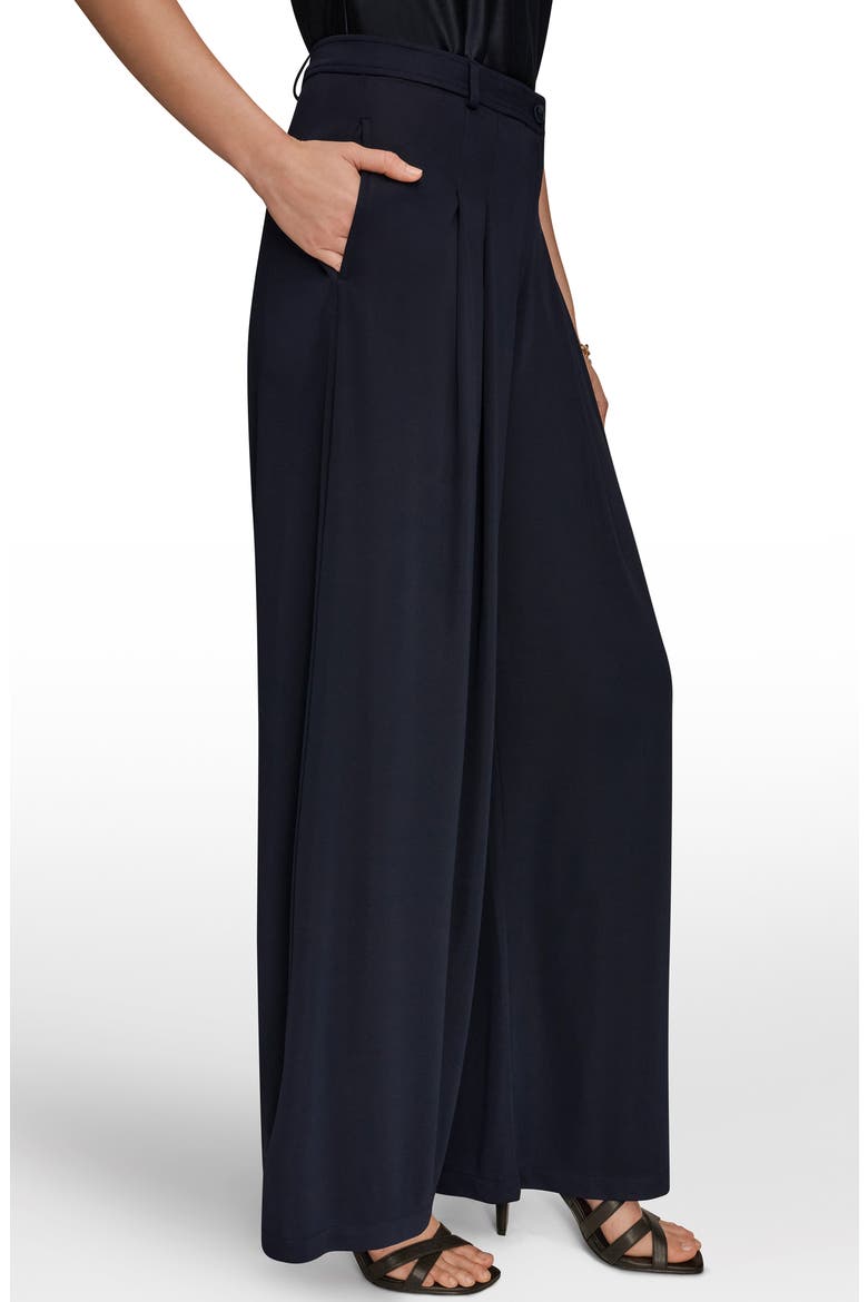 Pleated Wide Leg Pants, Alternate, color, NIGHTFALL