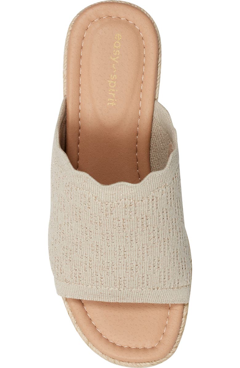 Easy Spirit Samari Wedge Sandal, Alternate, color, Light Natural