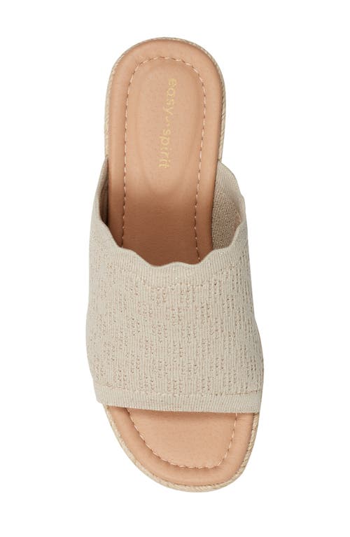 Easy Spirit Samari Wedge Sandal In Light Natural