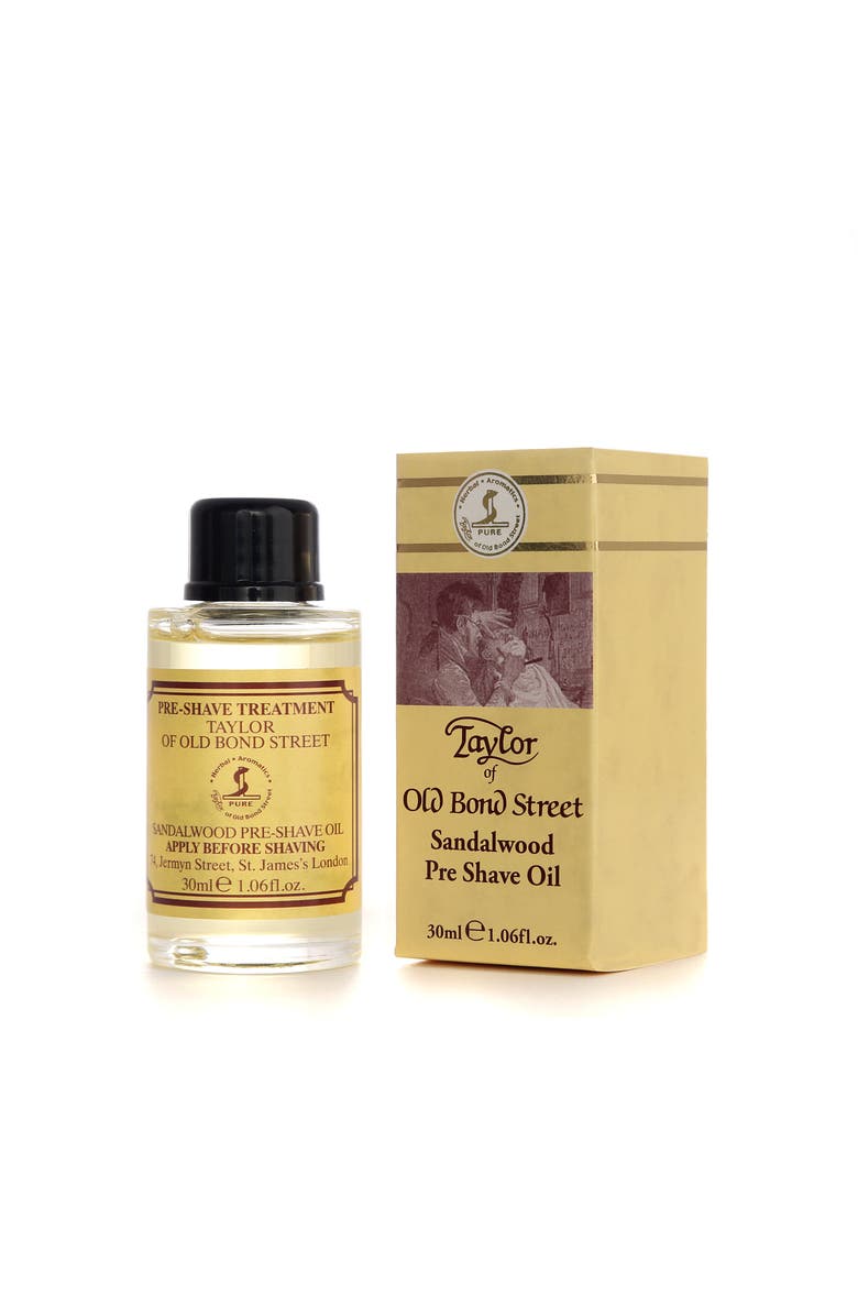 Taylor of Old Bond Street Sandalwood Pre Shave Oil, Alternate, color, White