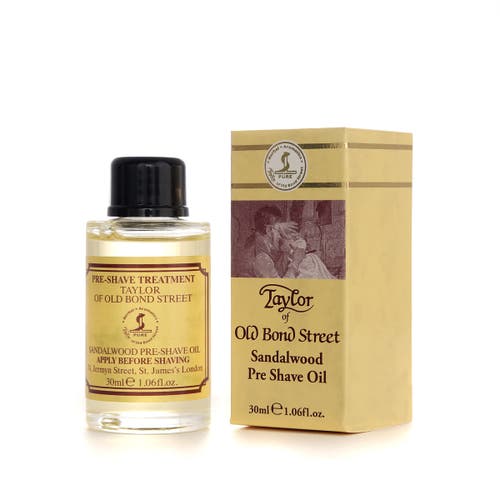Taylor Of Old Bond Street Sandalwood Pre Shave Oil In White