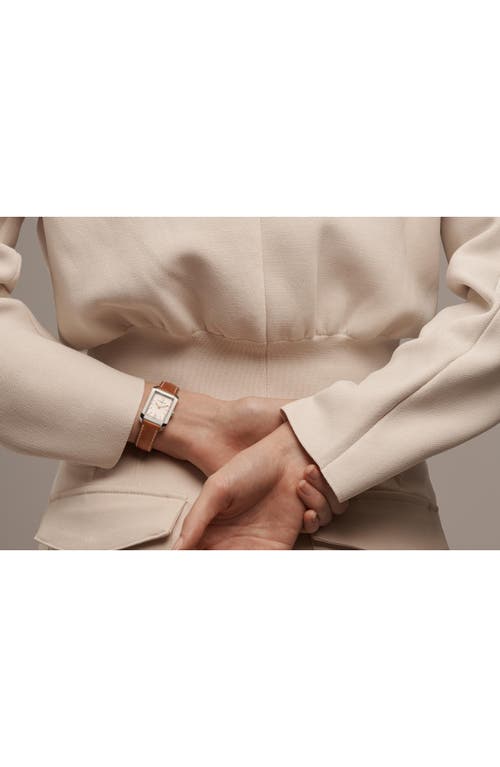 Baume & Mercier Hampton 10472 Automatic Leather Strap Watch, 35mm