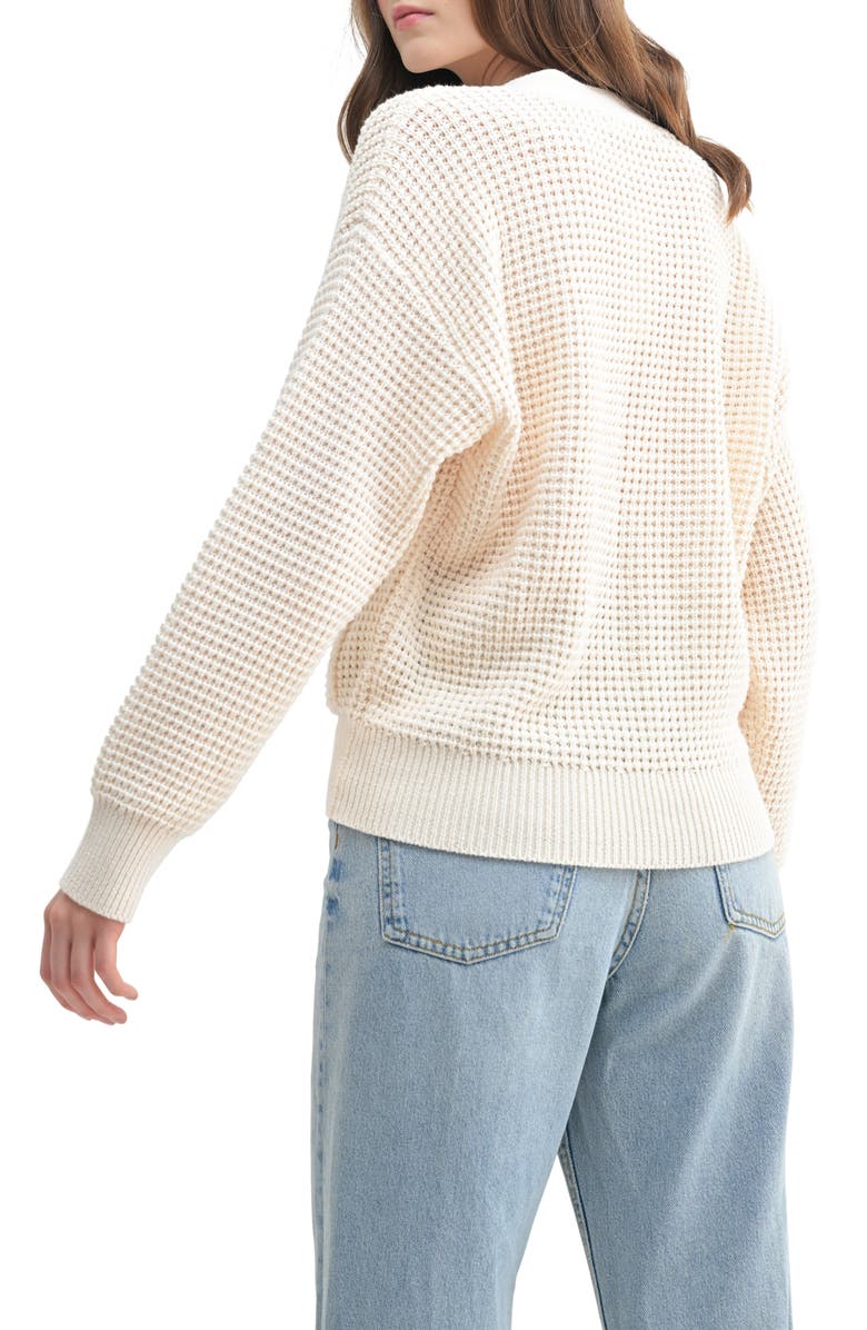 All in Favor Patch Pocket Cardigan, Alternate, color, Cream