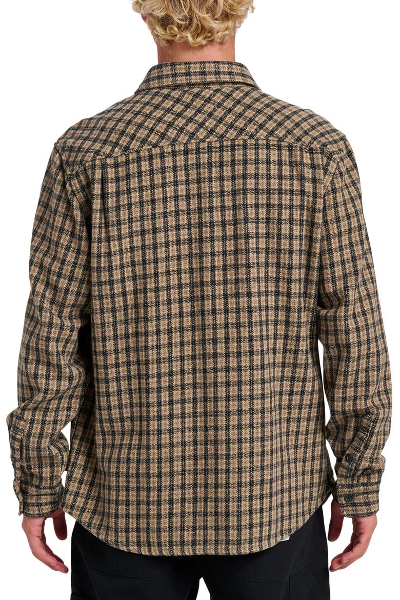 Mercury Sandstrokes Flannel Button-Up Shirt, Alternate, color, ELMWOOD