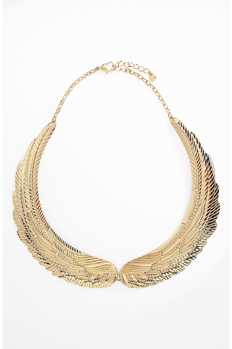 Metal Haven by KENDALL + KYLIE Wing Necklace (Nordstrom Exclusive), Main, color, GOLD