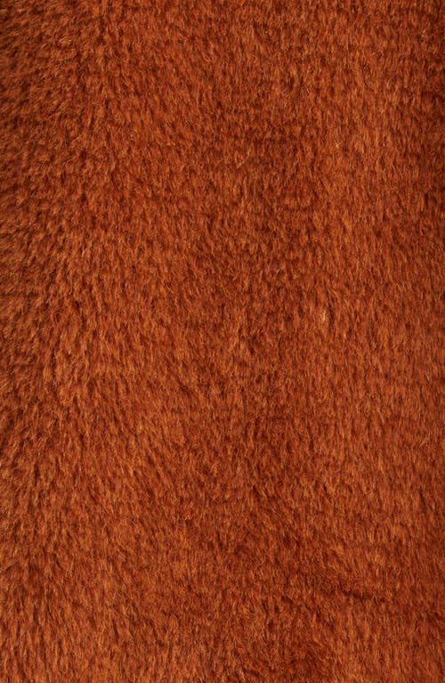 Max Mara Tedgirl Oversize Double Breasted Alpaca Blend Coat In Brown